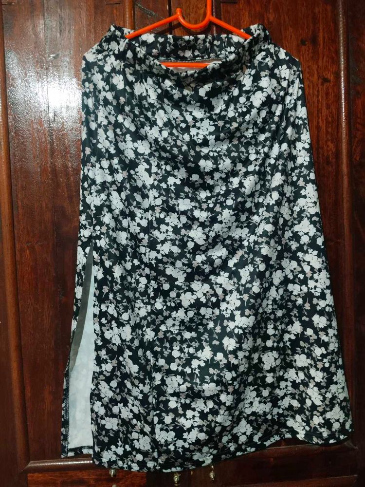 Midi A Line Skirt