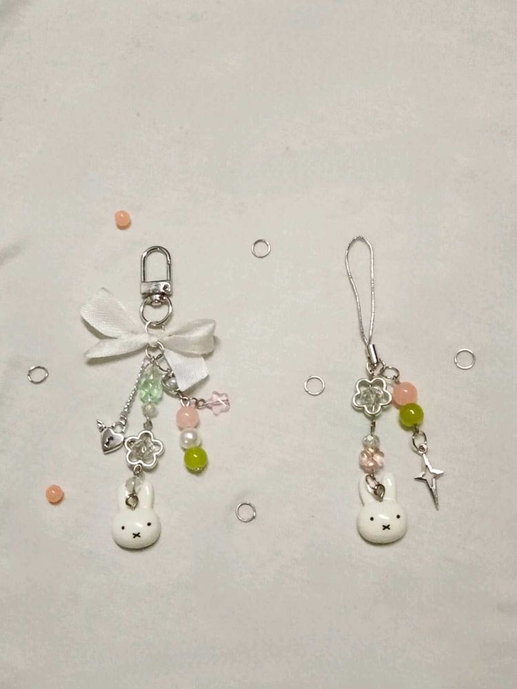 Miffy Keychain and phone charm.