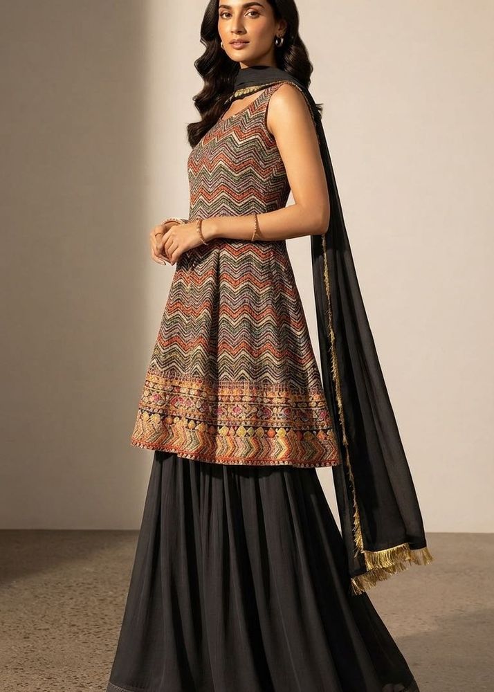 kurta with sharara set
