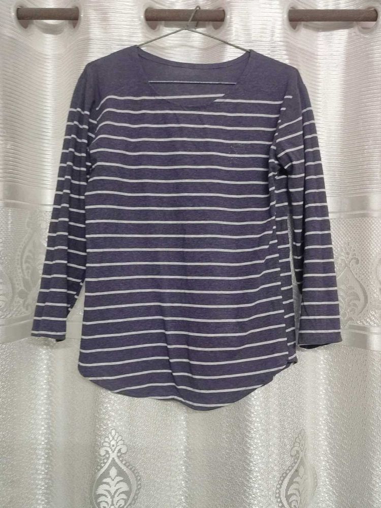 Striped Long Sleeve Top