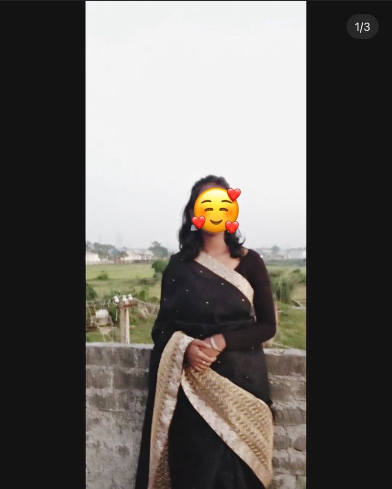 New Black Saree