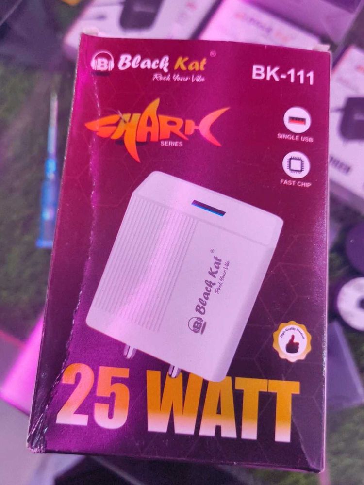 Black Kat 25W Fast Charger