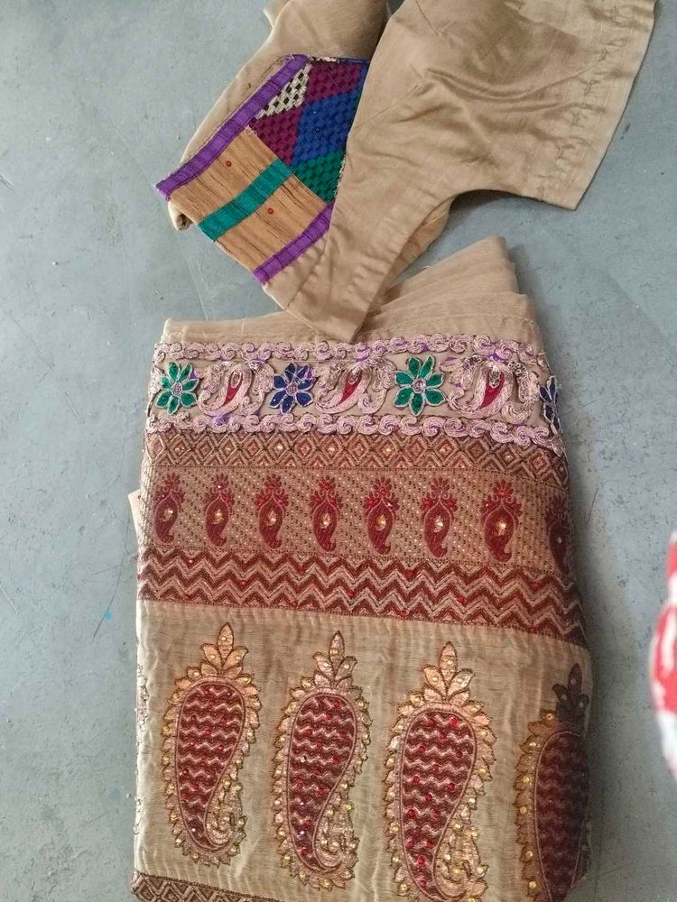 Embroidered saree Set