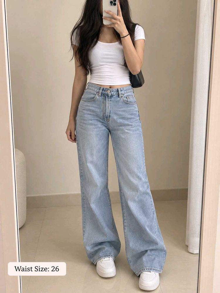 washed denim jeans