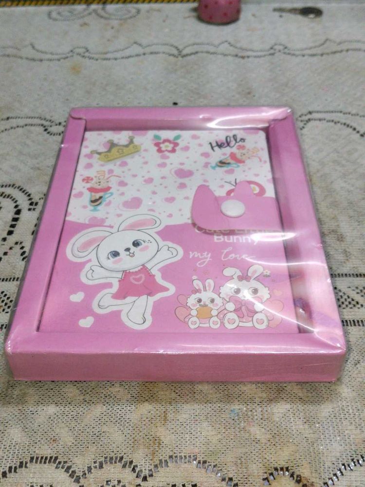 Cute Bunny Diary with Lock