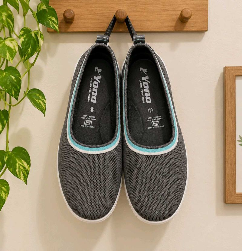 Comfortable Grey Casual Shoes unused