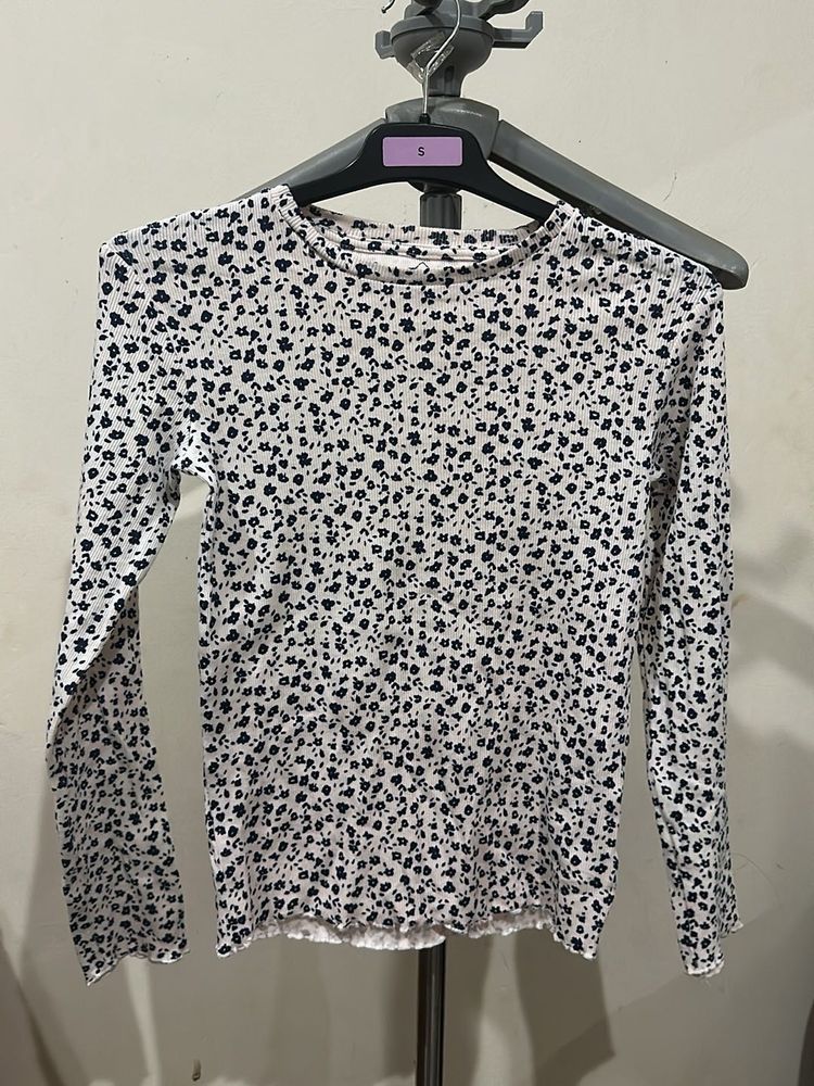 Floral Print Long Sleeve Top