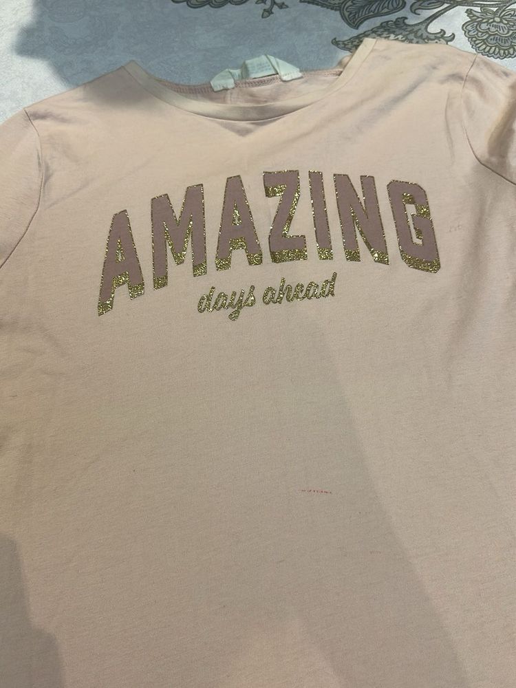 Pink "Amazing Days Ahead" T-Shirt