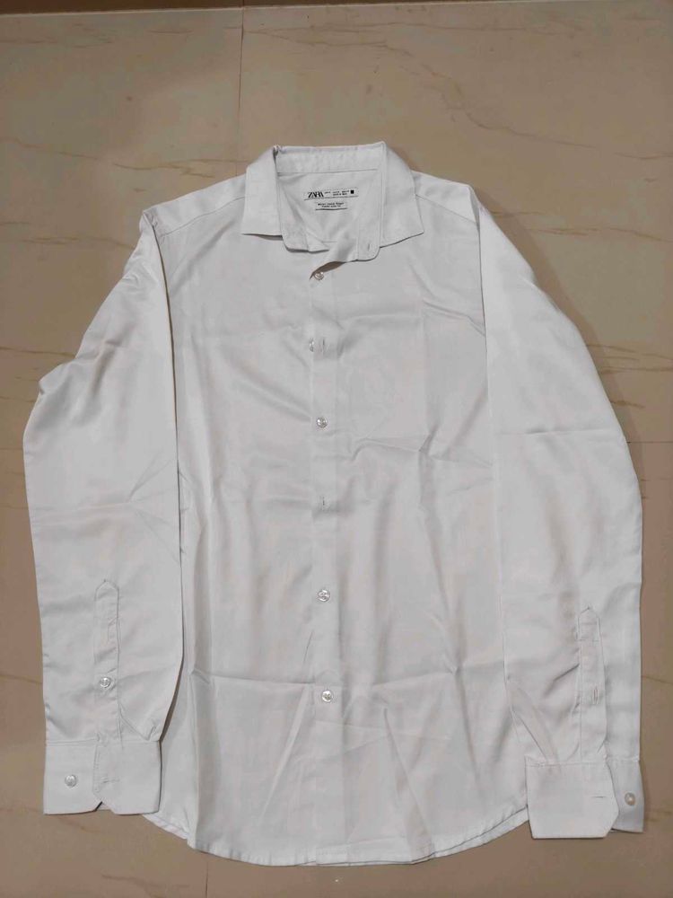 Men's White Zara Dress Shirt