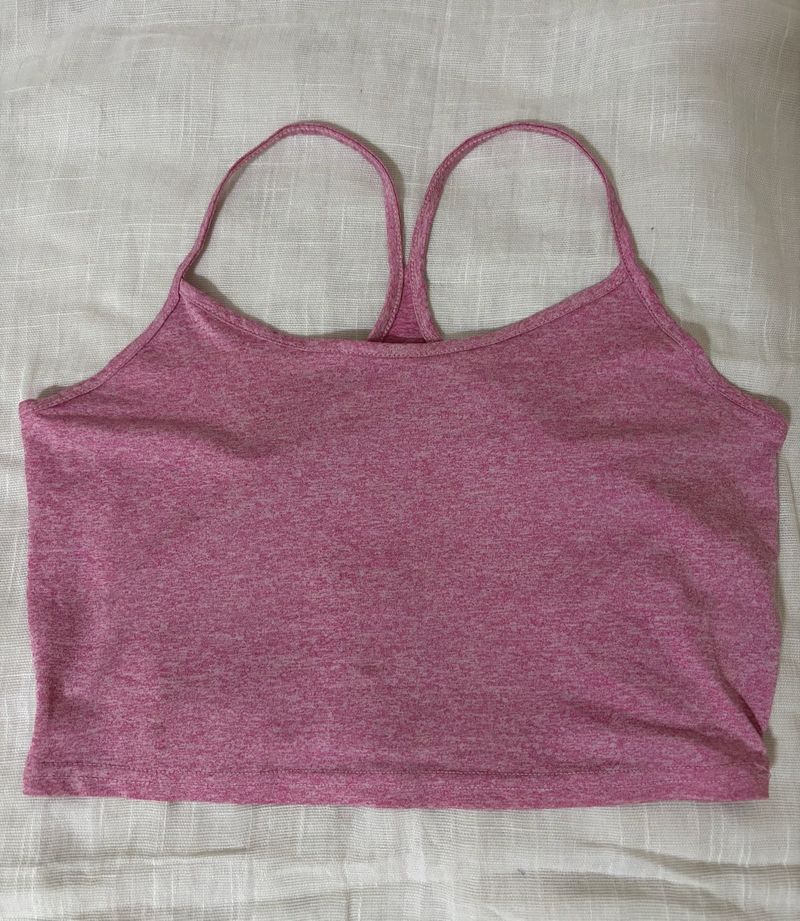 Pink Athletic Sports crop Top