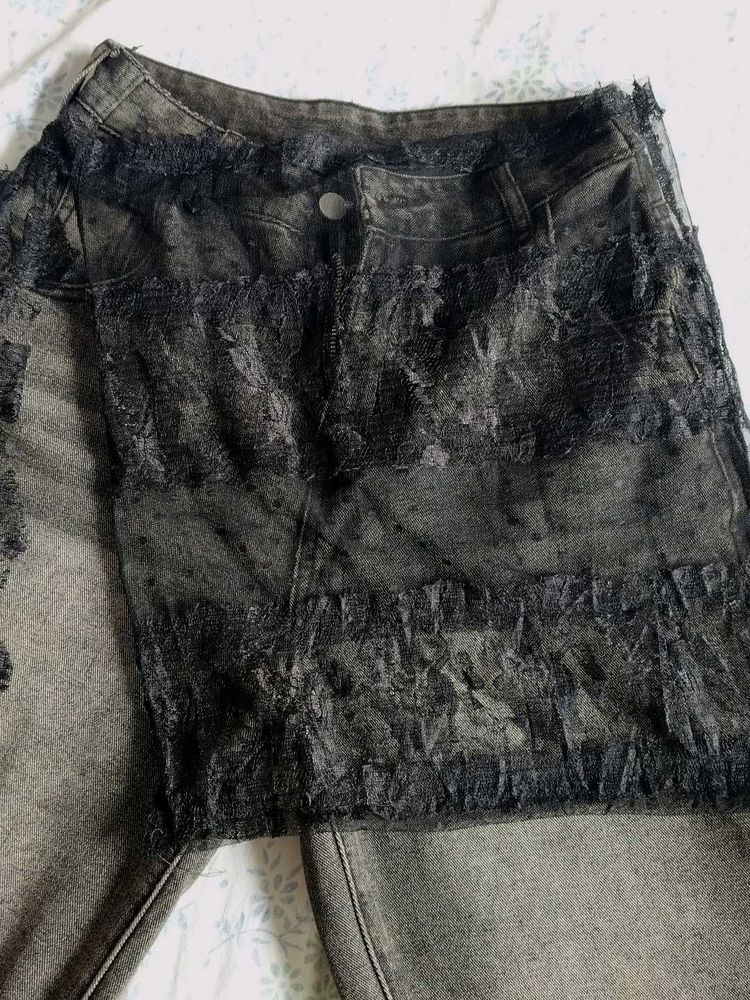 Black lace scarves/lace/tops