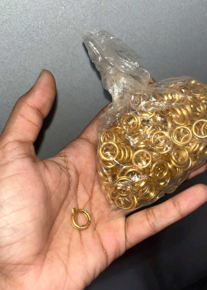 Gold Tone spacer Rings Set