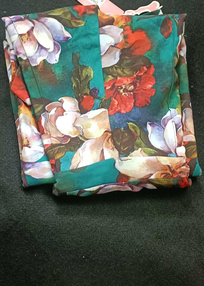 Floral Print Fabric one piece suit