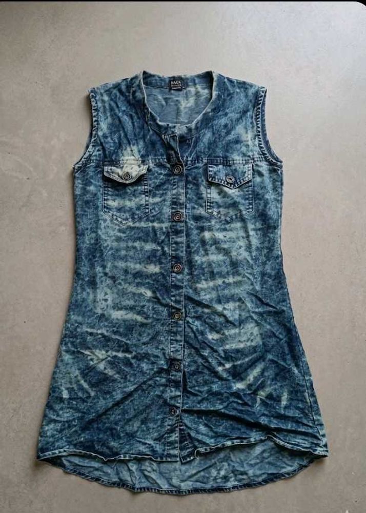 Women's Denim Tunic Top