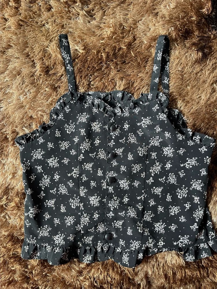 Chic Floral Print Cami Top