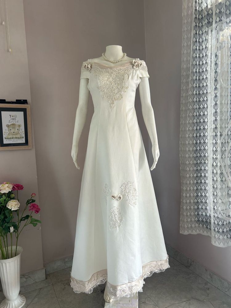 Elegant White Bridal Gown