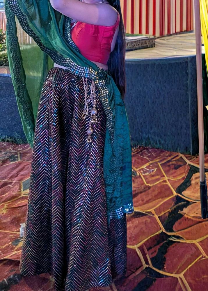 Sparkling Lehenga skirt only