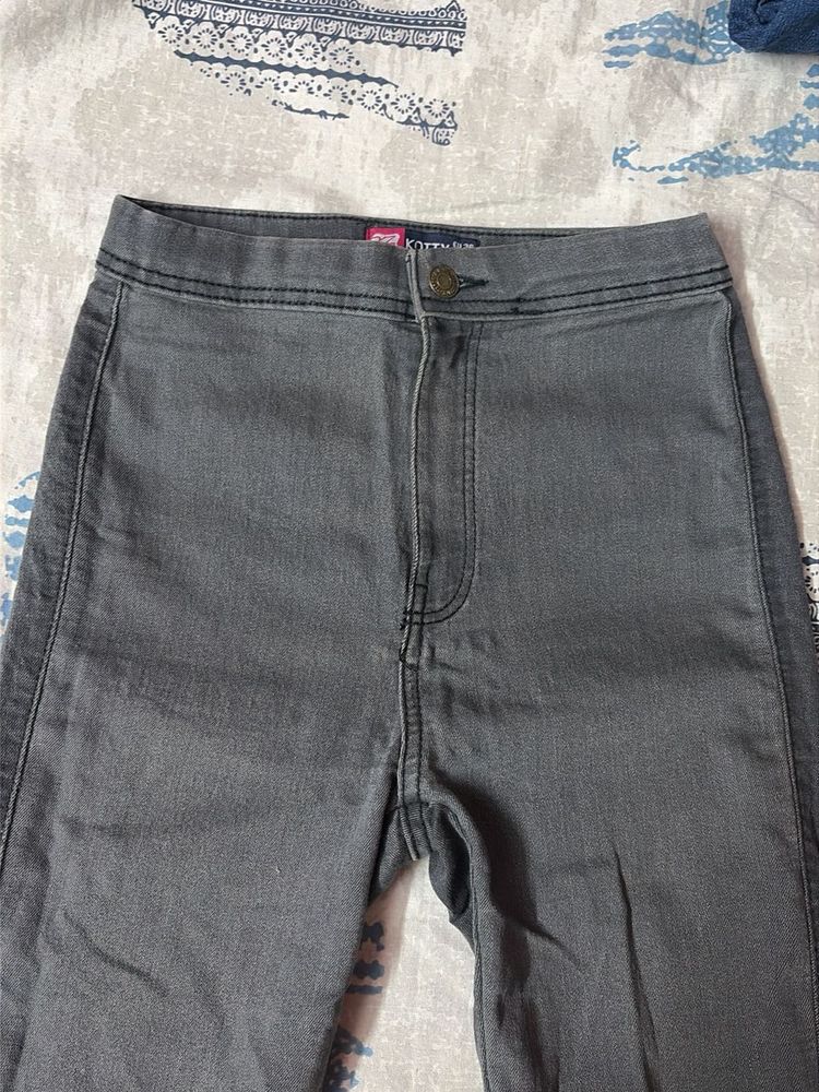 Stylish Grey Denim Jeans