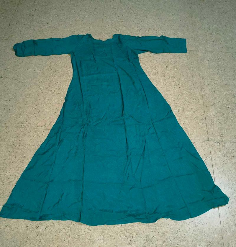 Teal Ethnic Maxi Dress