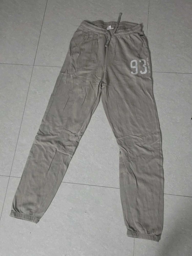 Gray Joggers with '93' Print