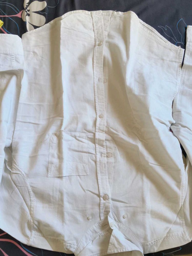 Classic White Men's Shirt