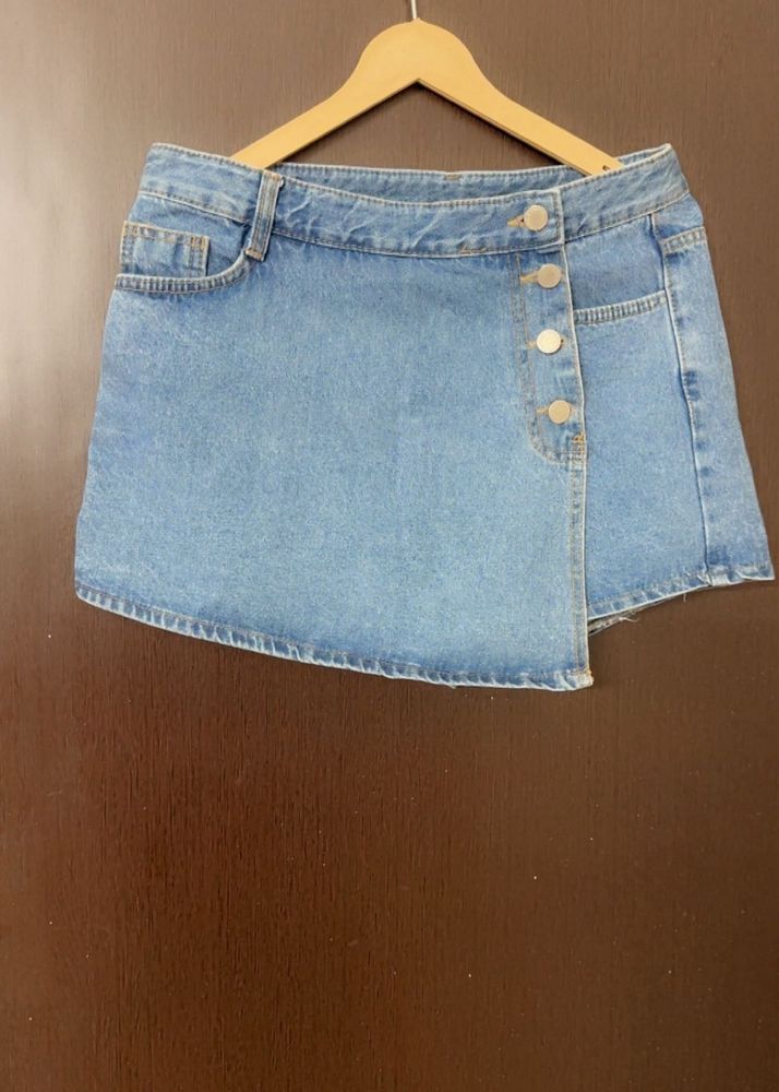 Denim Skort