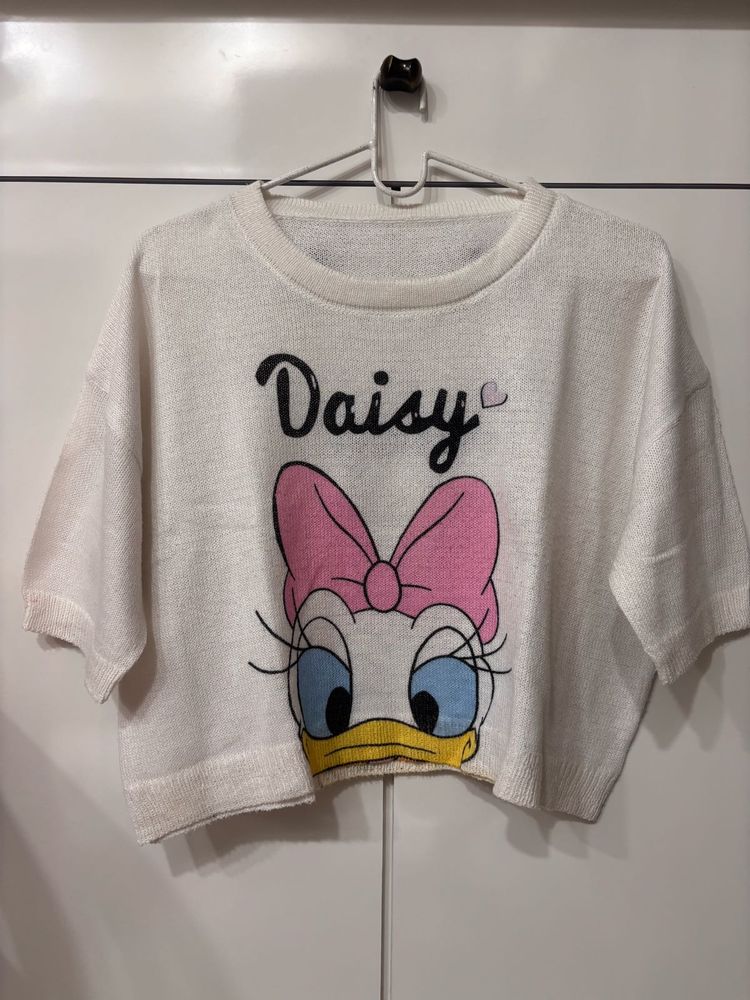Daisy Duck Graphic Knit Top