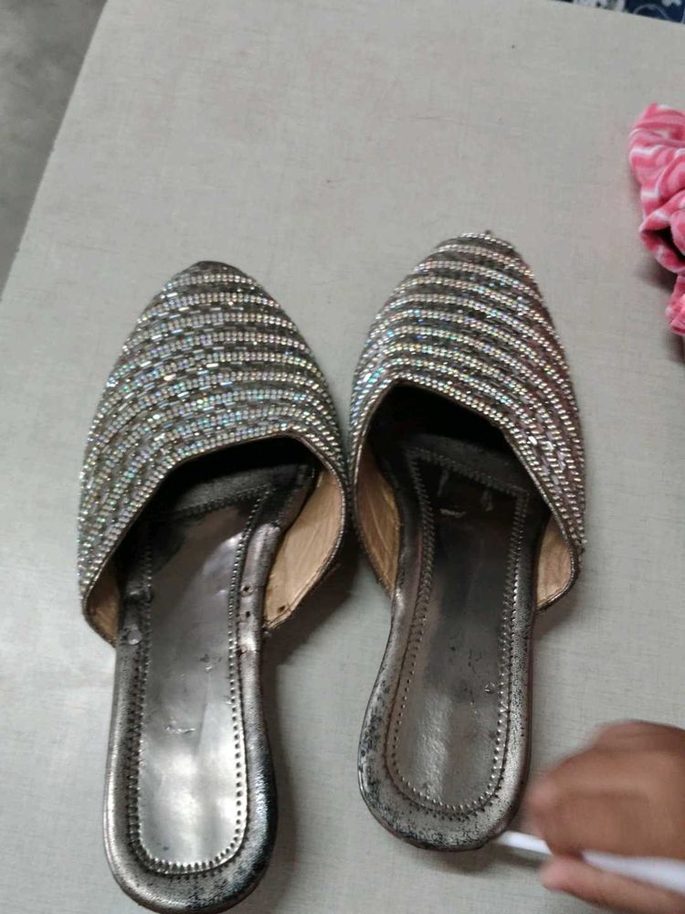 Embellished Wedge Heels