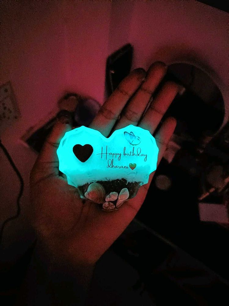 Personalized Heart-Shaped Night Light