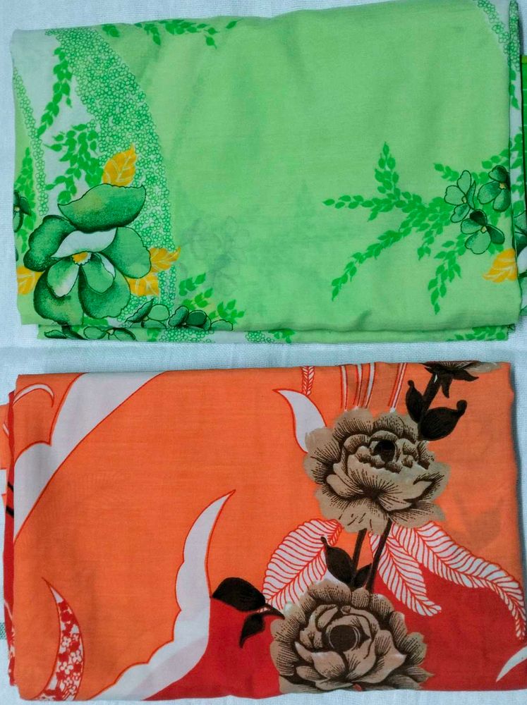Authentic Bombay Dyeing Polyester Sarees-Set of 2