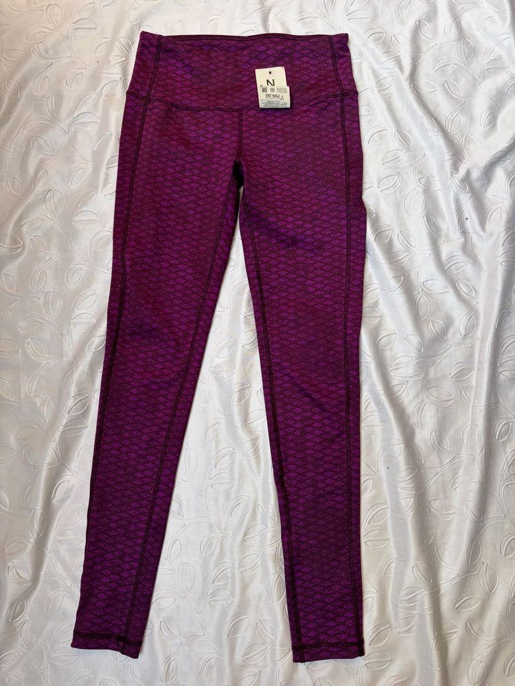 Branded Purple Fish Scale Active Wear