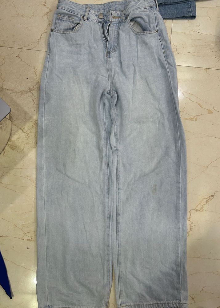 Light Wash Wide Leg Jeans