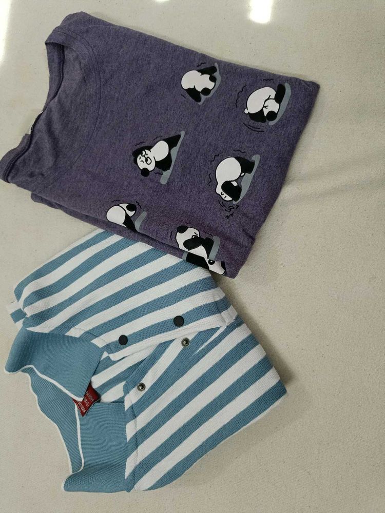 combo of two basic tees
