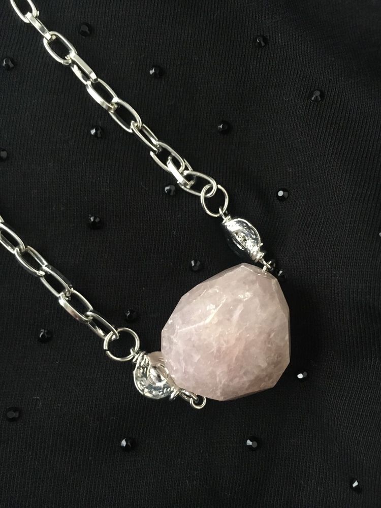 Rose Quartz Chain Necklace