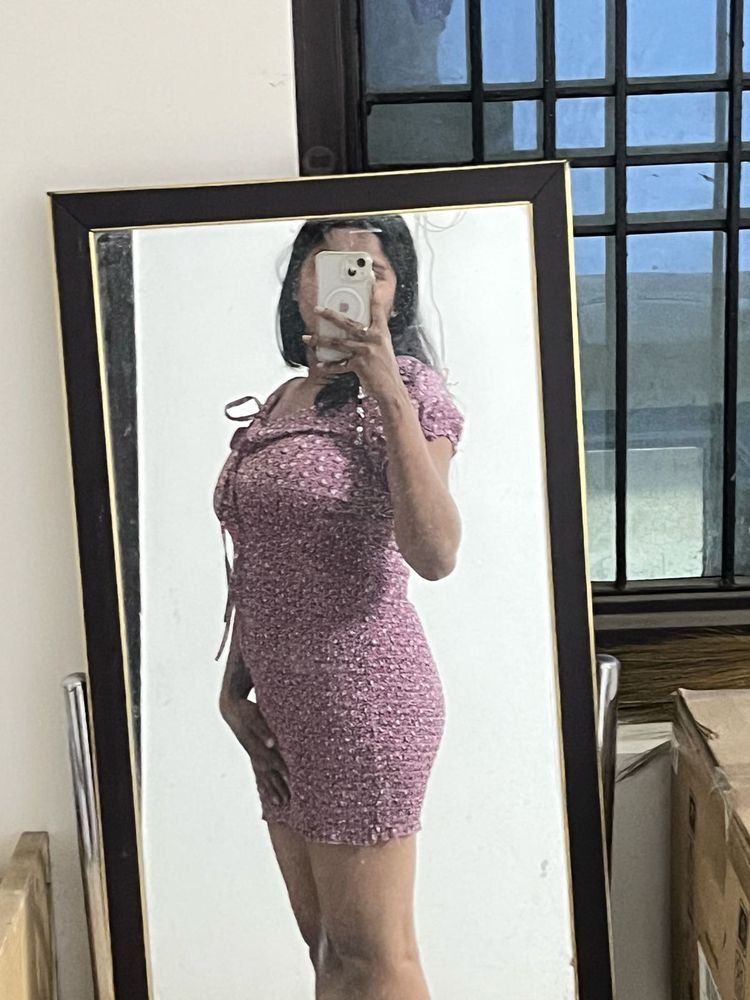 Floral Print Mini Dress