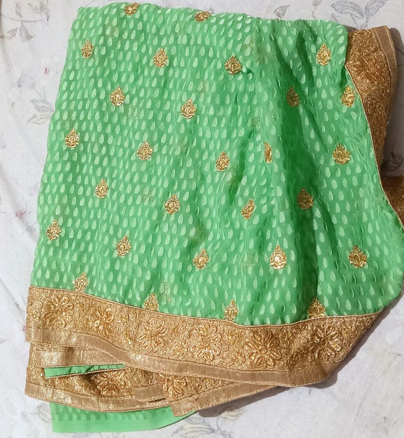 Embellished Stone Work Saree