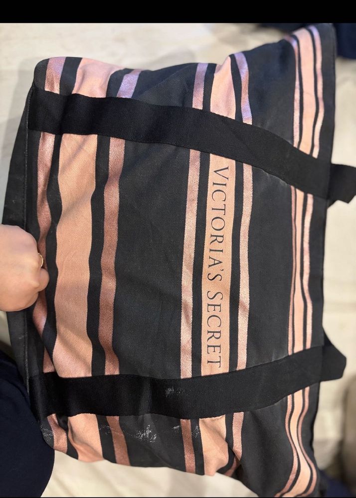 Victoria's Secret Striped Tote Bag