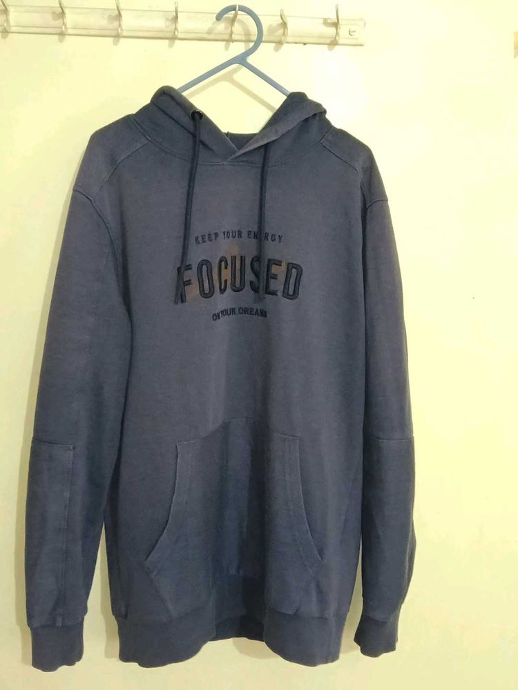 classic navy blue hoodie
