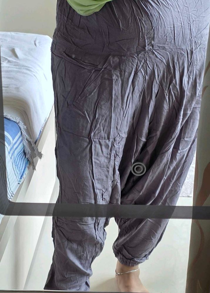Comfortable Grey Palazzo dhoti pants