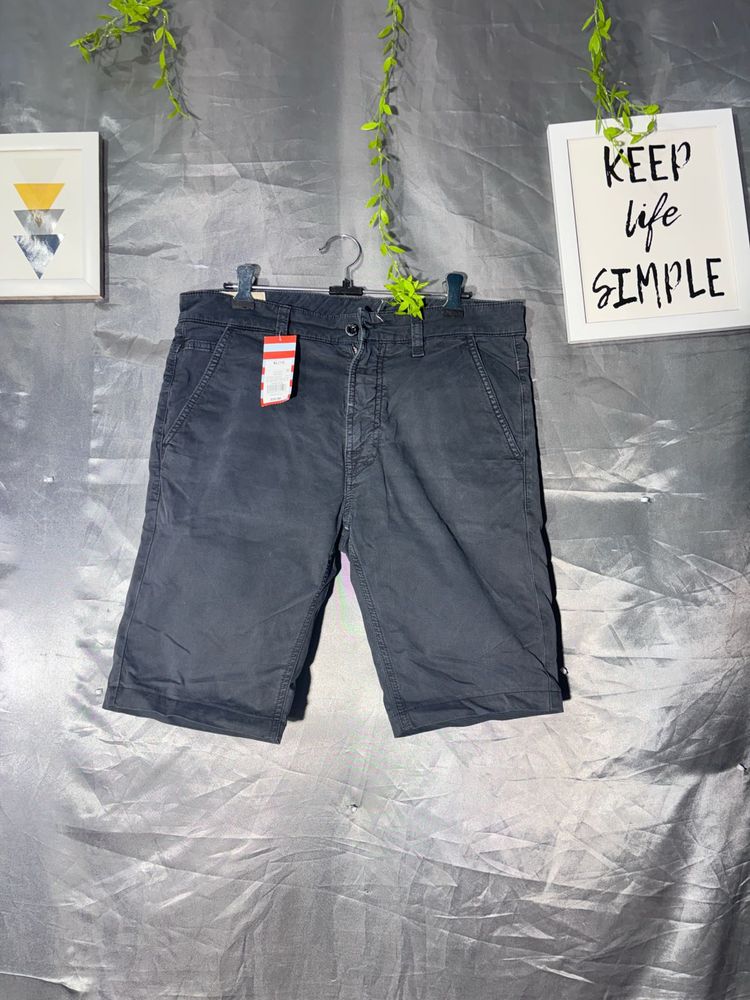 Men's Dark Gray Chino Shorts