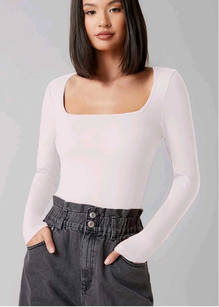 Aahwan Square Neck Long Sleeve Top