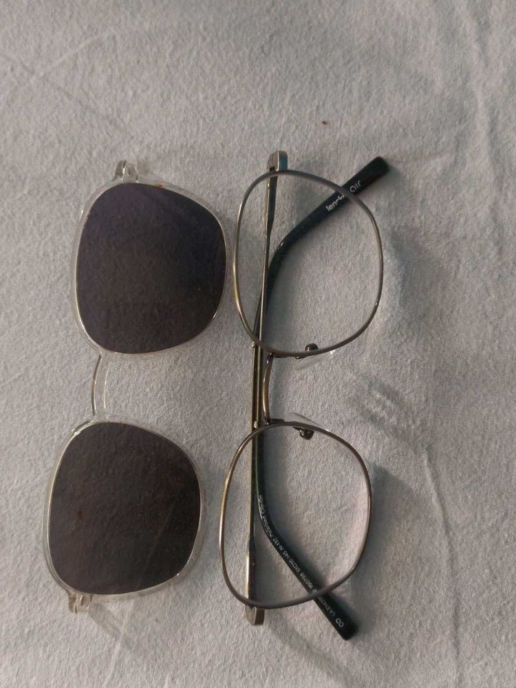 Clip-on Sunglasses with Eyeglasses