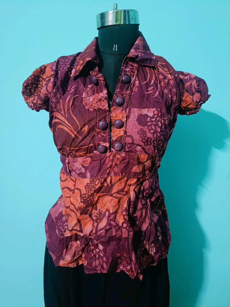 Beautiful Bohemian Style Cotton Top