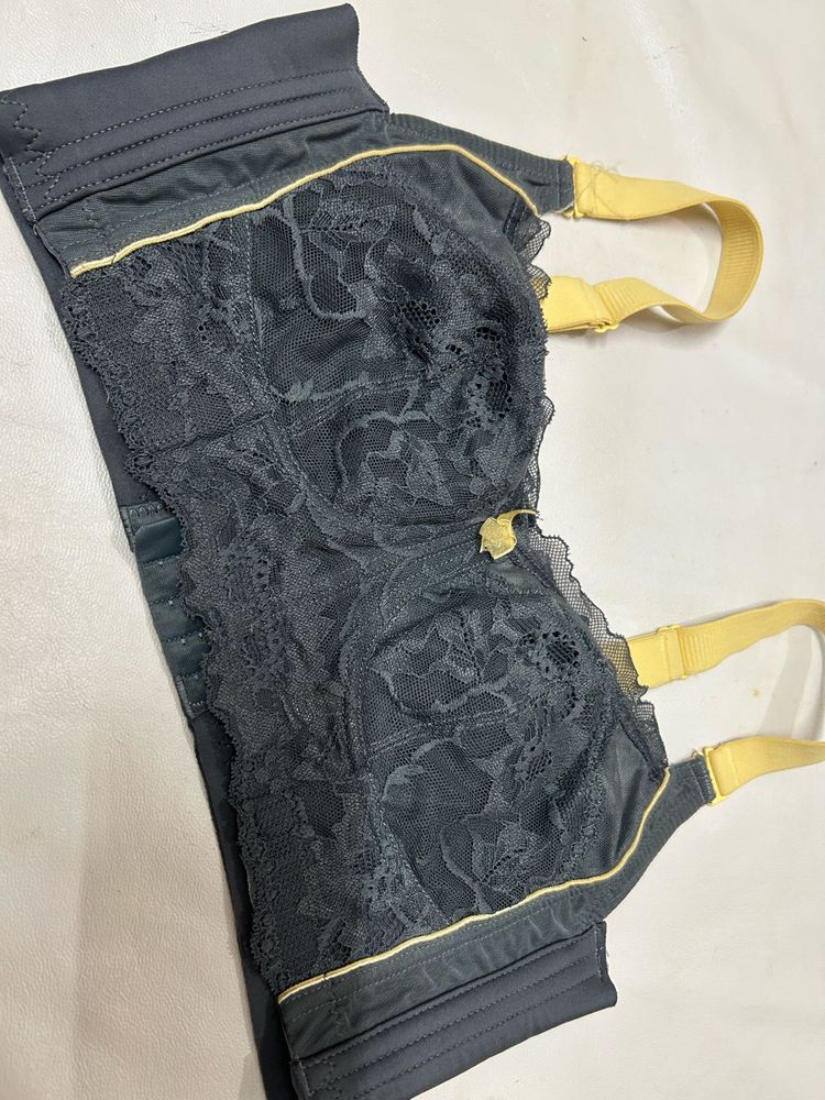 high Quality thin padded Lace Detail Bra