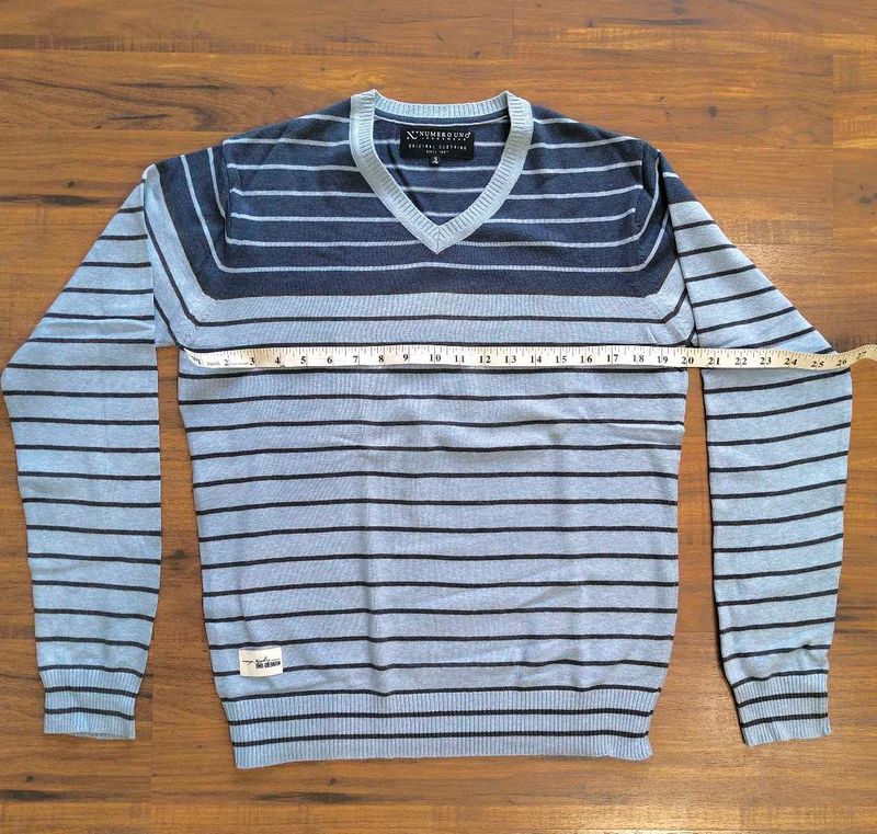 Striped V-Neck Sweater