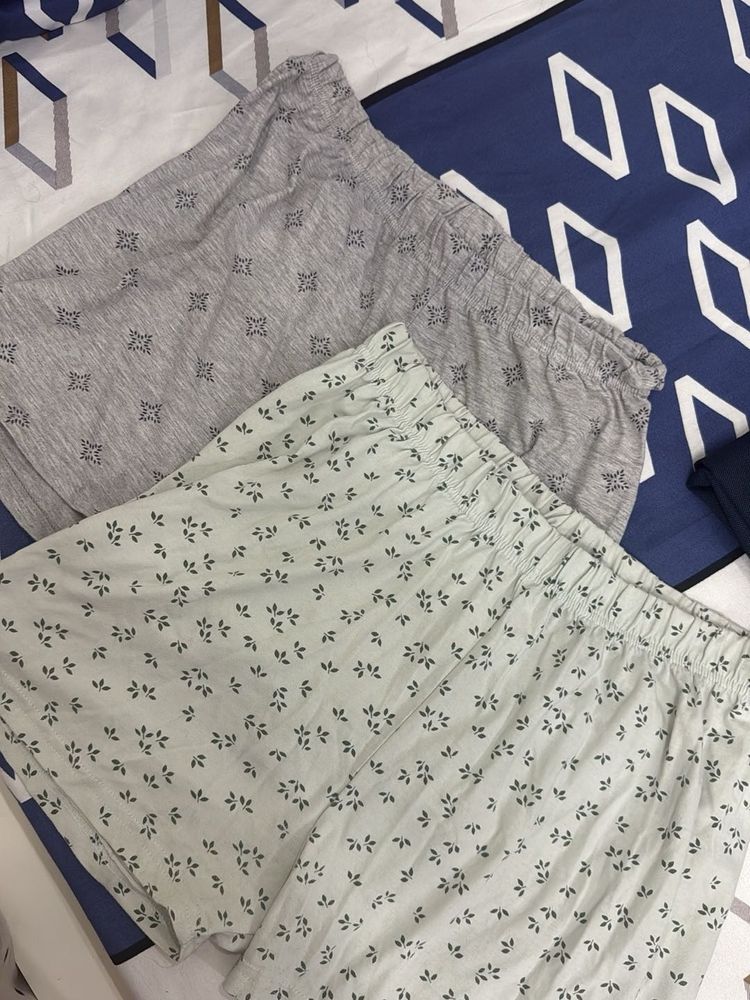 Cute Printed Shorts Set combo of 2