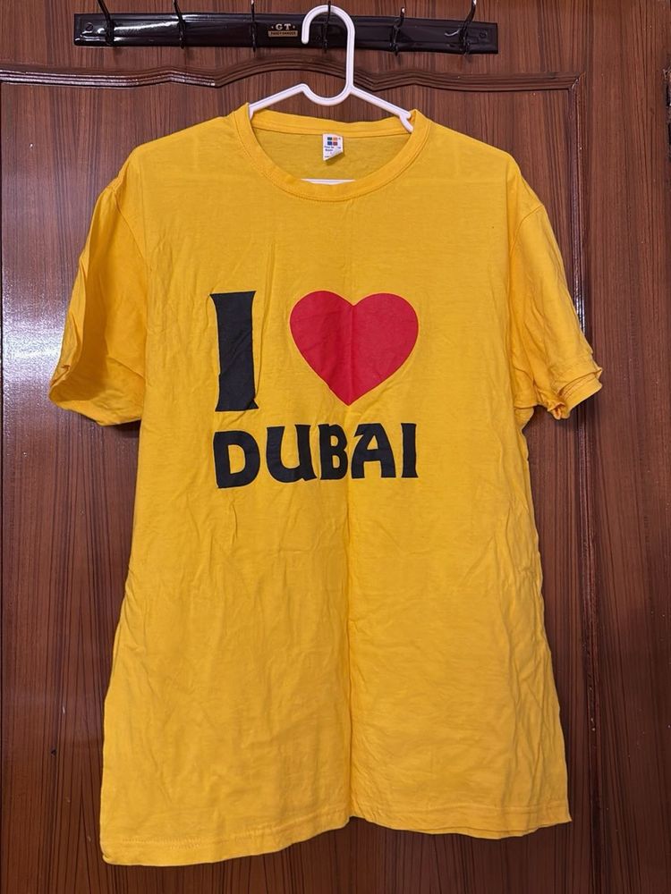 I Love Dubai Yellow T-Shirt