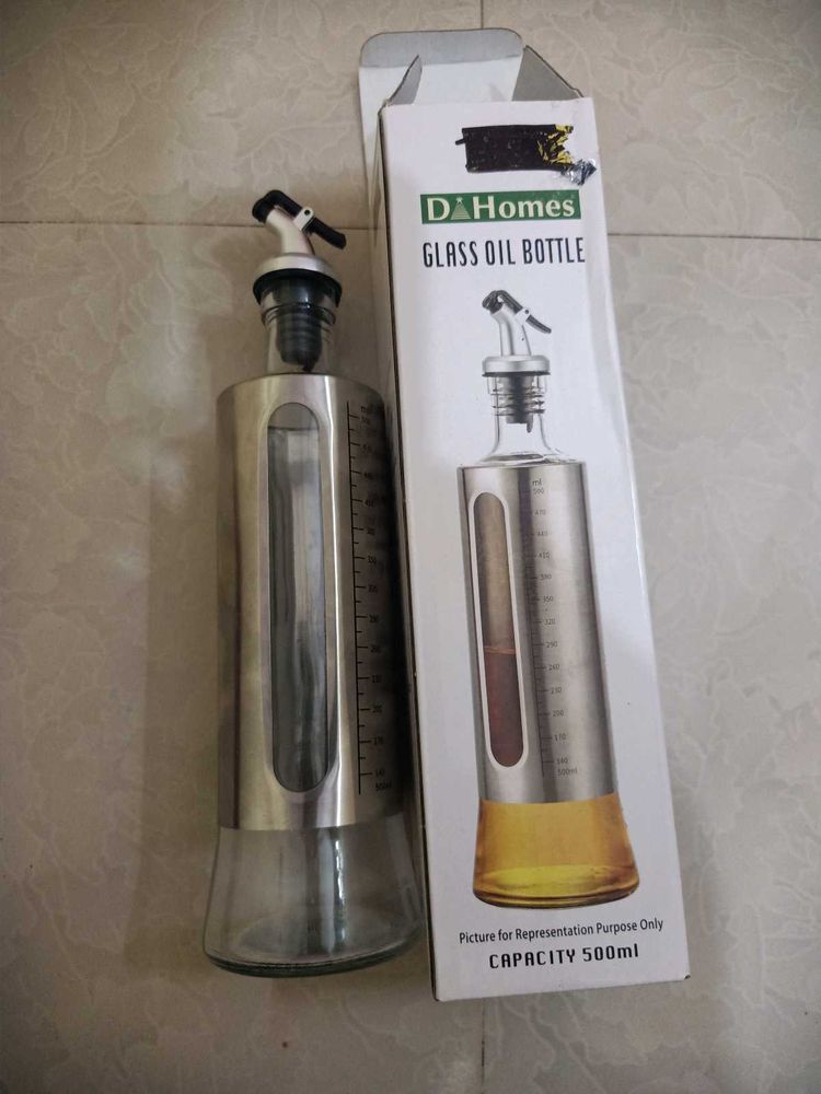 DA Homes Glass Oil Bottle - 500ml