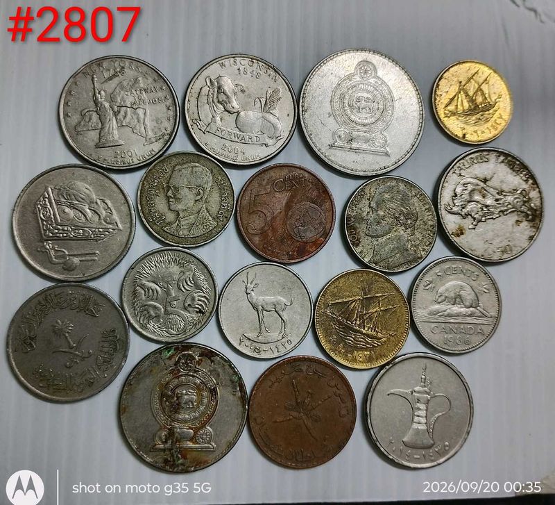 15 Rare vintage foreign coins.
