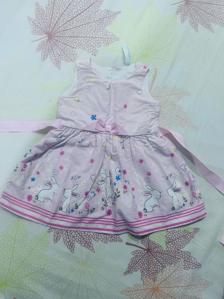Cute Pink Bunny Dress for Girls